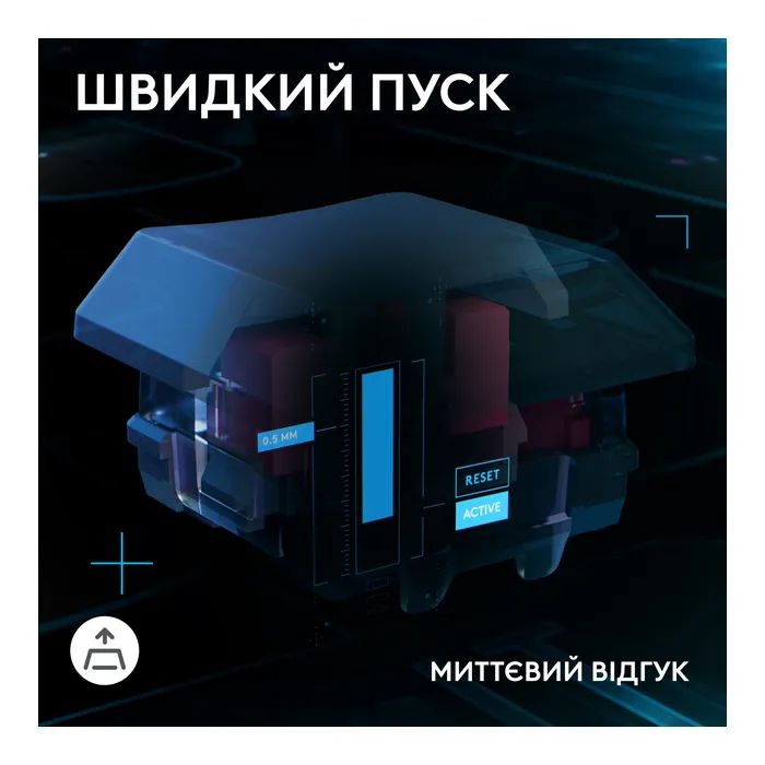 Клавіатура Logitech G515 Rapid TKL Wired USB UA Black (920-013861) зображення 5