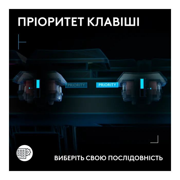 Клавіатура Logitech G515 Rapid TKL Wired USB UA Black (920-013861) зображення 7