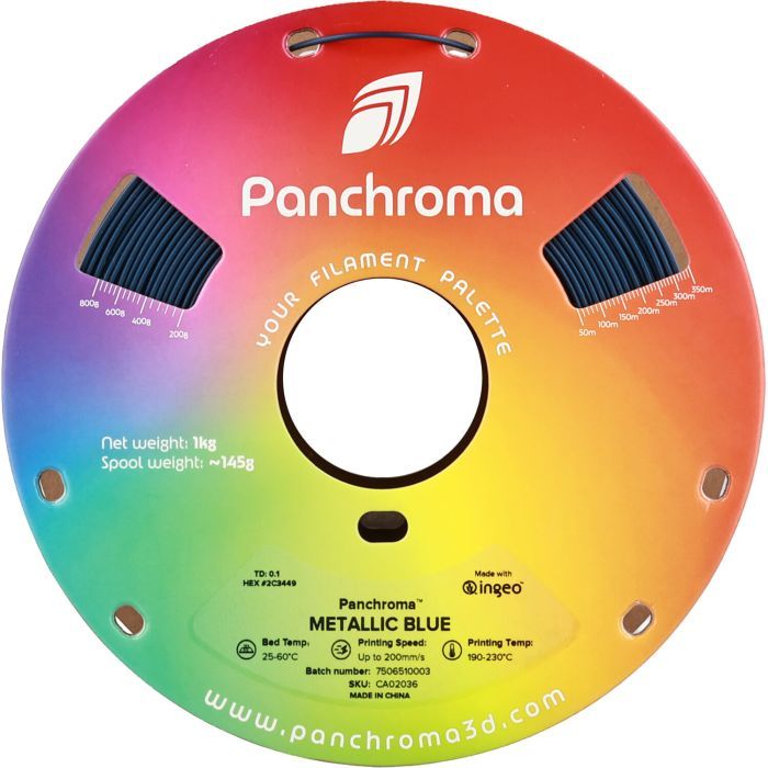 Пластик для 3D-принтера Polymaker PLA PANCHROMA METALLIC 1,75mm 1kg SILVER (CA02012) зображення 2