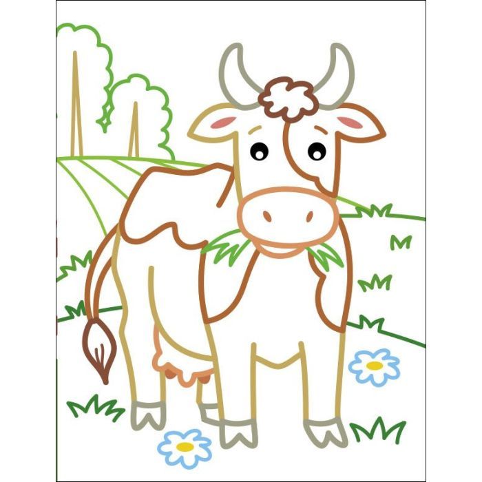 Книга Корівка. Кольорові зафарбовки - Н. Коваль Активний розвиток талантів (9789667512477) зображення 5