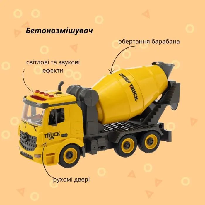 Конструктор Otamanko АВТОКОНСТРУКТОР Бетоносмеситель (YW9070C) изображение 2