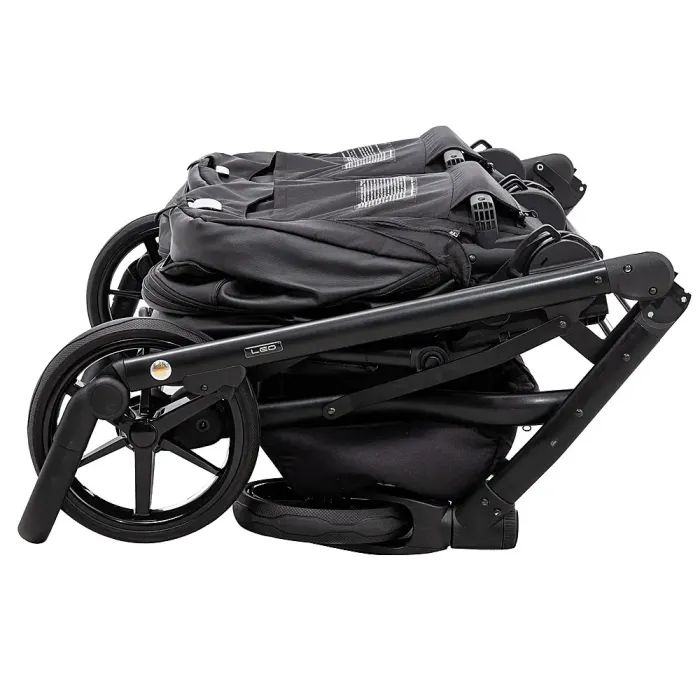 Коляска Adamex 2 в 1 Leo Duo Eco для двійні SA-2 чорна (681143) изображение 10