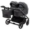 Коляска Adamex 2 в 1 Leo Duo Eco для двійні SA-2 чорна (681143) изображение 2