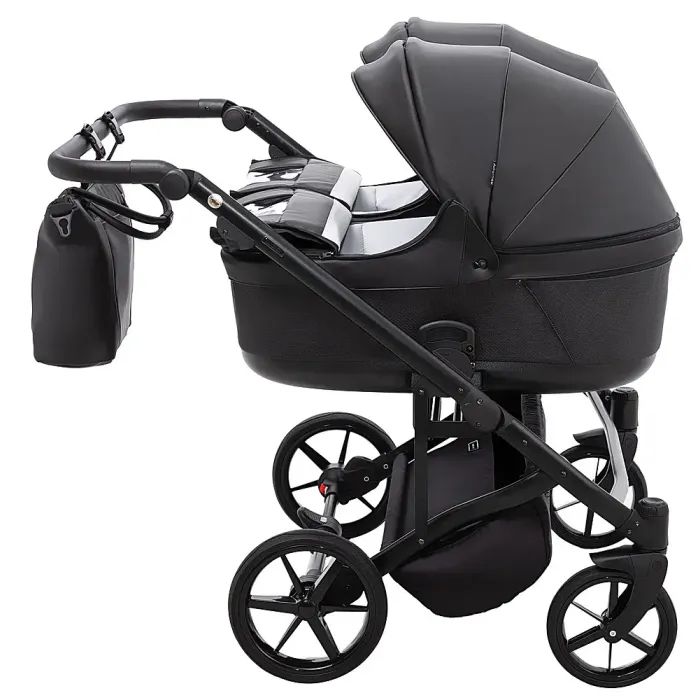 Коляска Adamex 2 в 1 Leo Duo Eco для двійні SA-2 чорна (681143) изображение 4