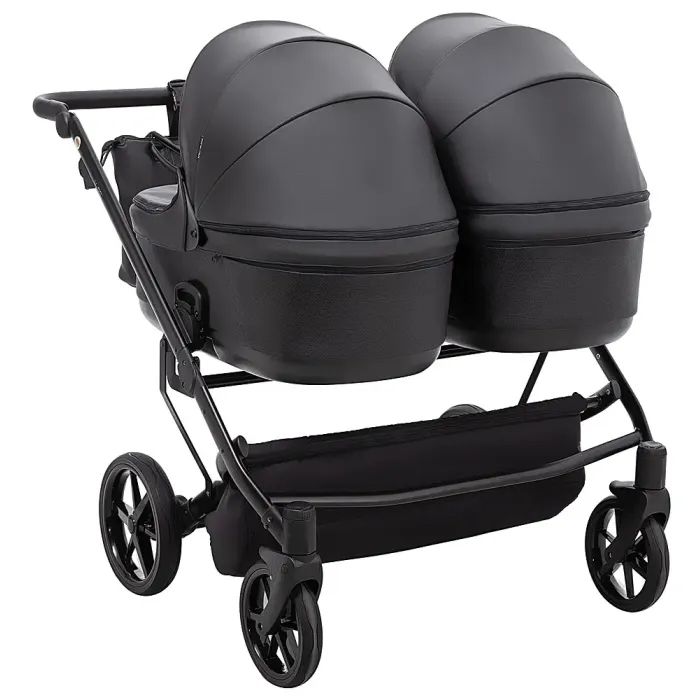 Коляска Adamex 2 в 1 Leo Duo Eco для двійні SA-2 чорна (681143) изображение 5