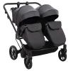 Коляска Adamex 2 в 1 Leo Duo Eco для двійні SA-2 чорна (681143) изображение 7