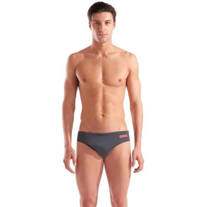 Плавки Arena Team Swim Briefs Solid 004773-504 темно-сірий 75 (3468337617723)