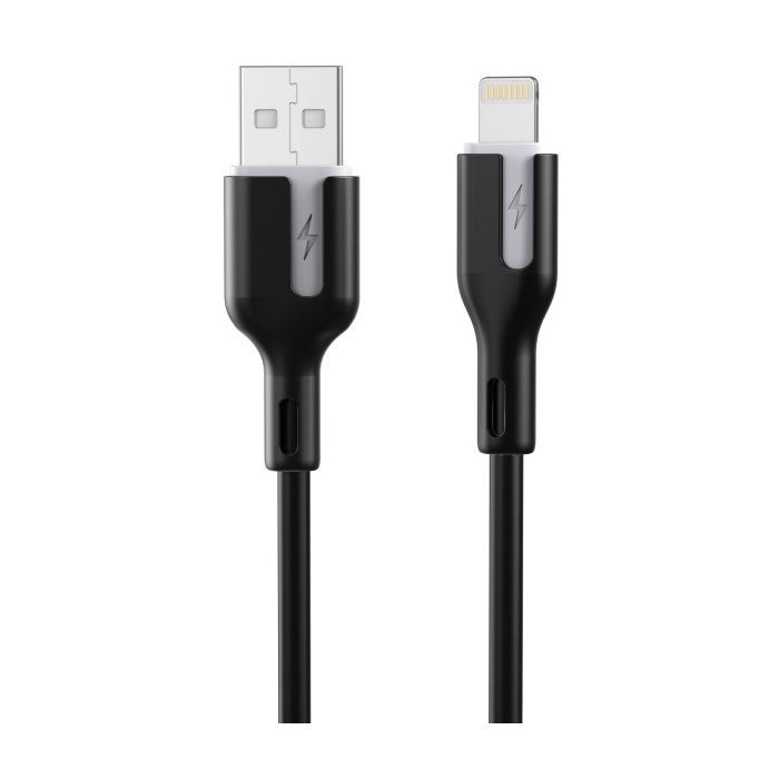 Дата кабель USB 2.0 AM to Lightning 1.0m 2.4A black Choetech (XAL-0003-BK-V2)
