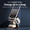 Зарядное устройство Vention Magnetic Wireless Charger 15W 3-in-1 gray (FGFH0) изображение 4
