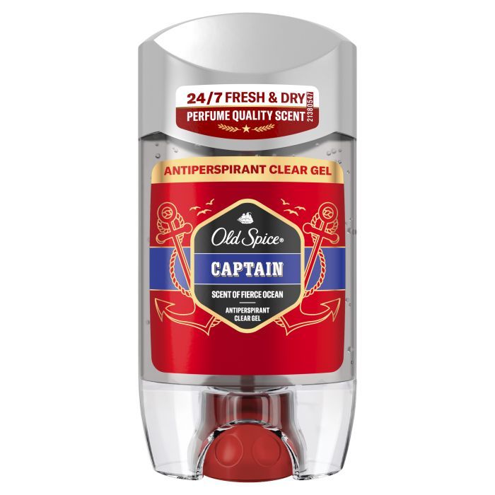 Антиперспирант Old Spice Captain Прозрачный гелевый 70 мл (8006530030397)
