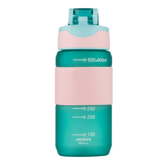 Пляшка для води Ardesto Motion 600мл, пластик, чорний (AR2260ML) зображення 4