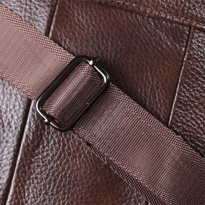 Сумка Vintage Кожаная Коричневая (23027) изображение 11