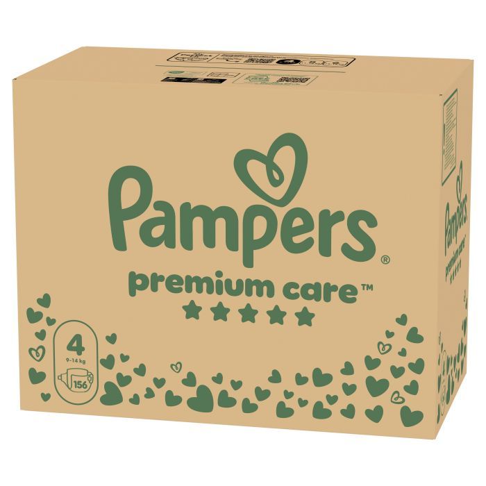 Підгузки Pampers Premium Care Розмір 4 (9-14 кг) 156 шт (8006530223591) зображення 2