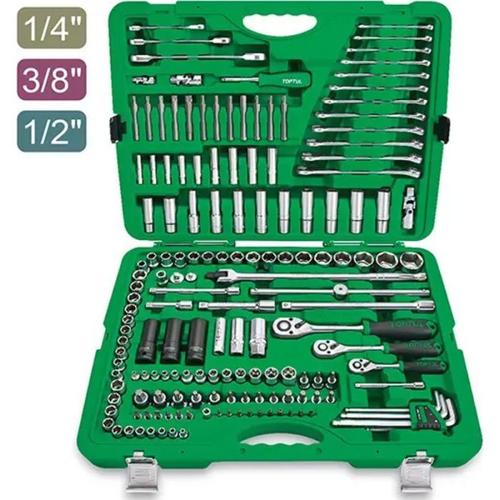 Набор инструментов Toptul 1/4", 3/8", 1/2" 163шт. (GCAI163R)