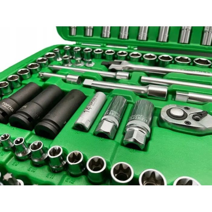 Набор инструментов Toptul 1/4", 3/8", 1/2" 163шт. (GCAI163R) изображение 3