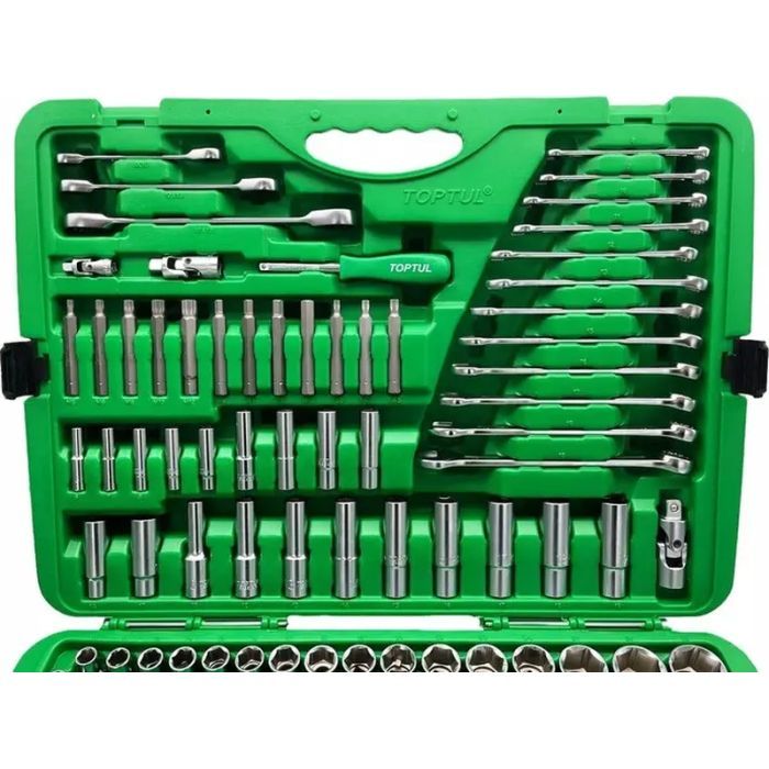 Набор инструментов Toptul 1/4", 3/8", 1/2" 163шт. (GCAI163R) изображение 5