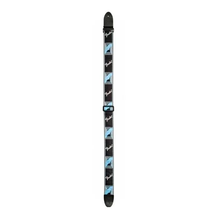 Ремінь для гітари Fender Strap 2" Monogrammed Black/Light Grey/Medium Blue (204092) зображення 4