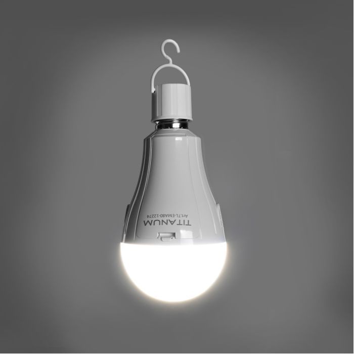 Лампочка TITANUM акумуляторна A80 12W E27 4000K 230V (TL-EMA80-12274) изображение 10