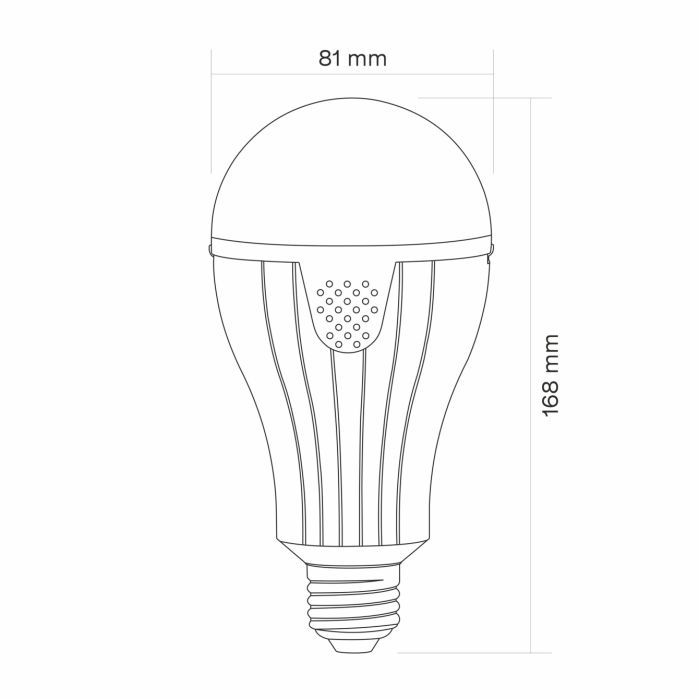 Лампочка TITANUM акумуляторна A80 12W E27 4000K 230V (TL-EMA80-12274) изображение 12