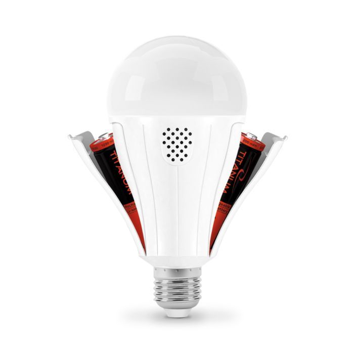 Лампочка TITANUM акумуляторна A80 12W E27 4000K 230V (TL-EMA80-12274) изображение 3