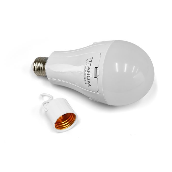 Лампочка TITANUM акумуляторна A80 12W E27 4000K 230V (TL-EMA80-12274) изображение 6