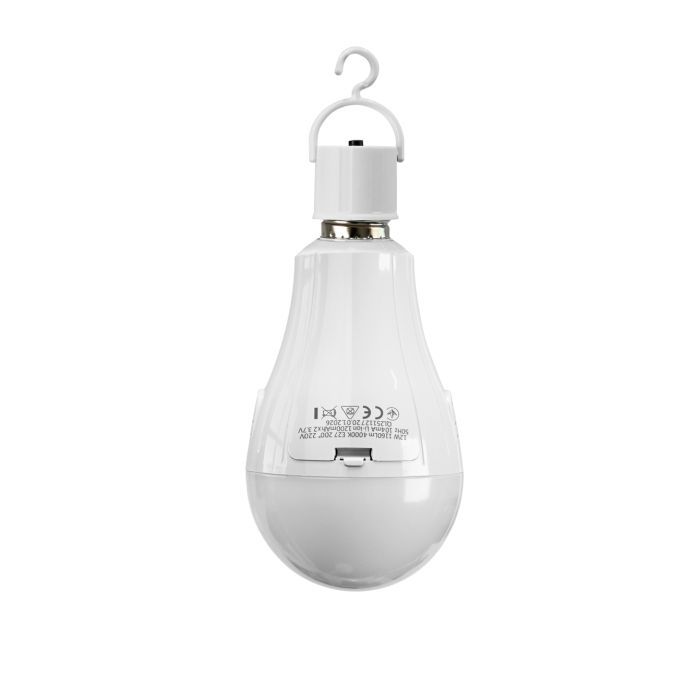 Лампочка TITANUM акумуляторна A80 12W E27 4000K 230V (TL-EMA80-12274) изображение 8