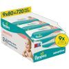 Детские влажные салфетки Pampers Sensitive, 720 шт (8006530134750)