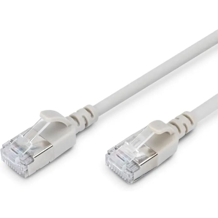 Патч-корд 1м, FTP, cat.6A, Sliim, AWG 32/7, Cu, LSZH, grey Digitus (DK-1632-A-010S)