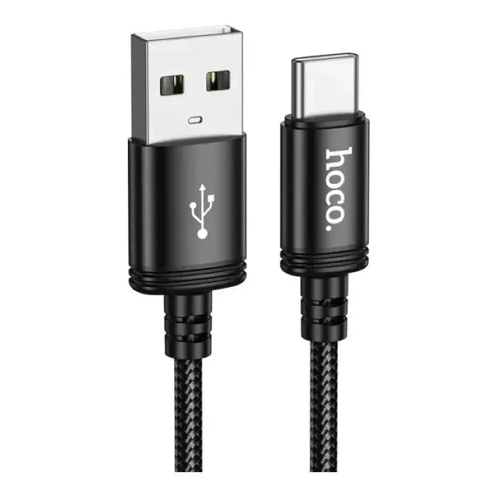 Дата кабель USB 2.0 AM to USB-C 3.0m X91 Radiance black HOCO (6931474788726)