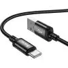 Дата кабель USB 2.0 AM to USB-C 3.0m X91 Radiance black HOCO (6931474788726) изображение 2