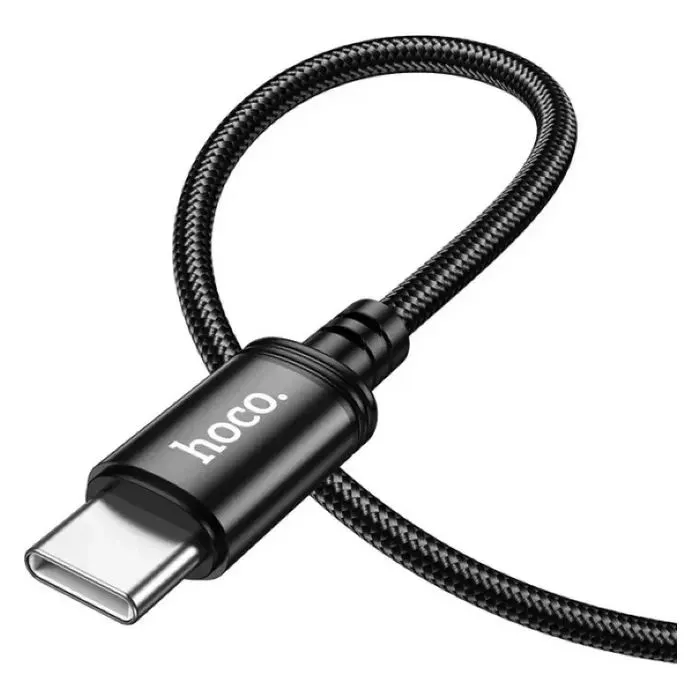 Дата кабель USB 2.0 AM to USB-C 3.0m X91 Radiance black HOCO (6931474788726) изображение 4
