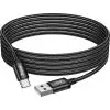 Дата кабель USB 2.0 AM to USB-C 3.0m X91 Radiance black HOCO (6931474788726) изображение 5