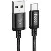 Дата кабель USB 2.0 AM to USB-C 3.0m X91 Radiance black HOCO (6931474788726)
