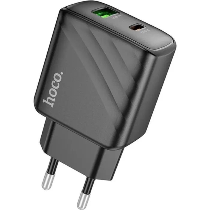 Зарядное устройство HOCO CS23A 1xUSB-C PD30W + 1xUSB QC3.0 black (6942007609944)