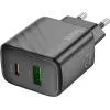 Зарядное устройство HOCO CS23A 1xUSB-C PD30W + 1xUSB QC3.0 black (6942007609944) изображение 4