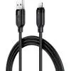 Дата кабель USB 2.0 AM to Lightning 2.0m 2.4A TPE black Acefast (6974316286271) изображение 4