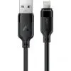 Дата кабель USB 2.0 AM to Lightning 2.0m 2.4A TPE black Acefast (6974316286271)