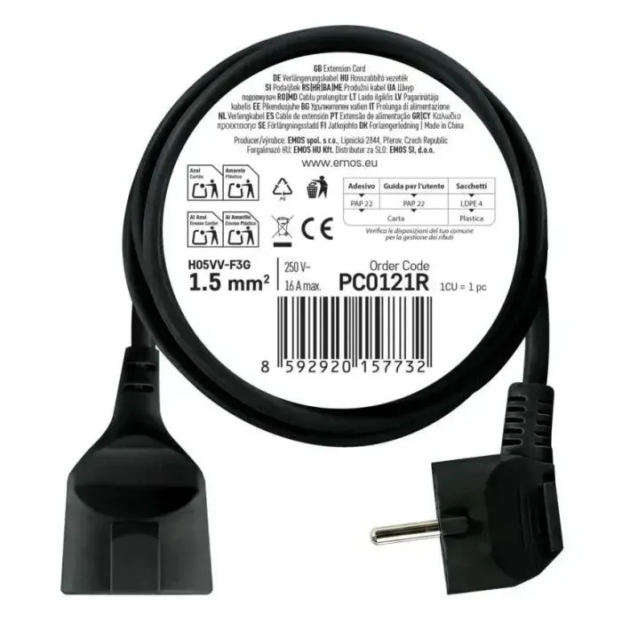 Сетевой удлинитель EMOS PC0121R изображение 4