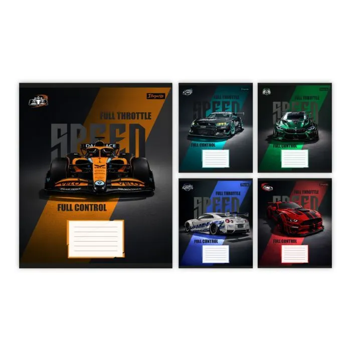 Тетрадь 1 вересня Nitro speed А5 36 листов линия (768999)