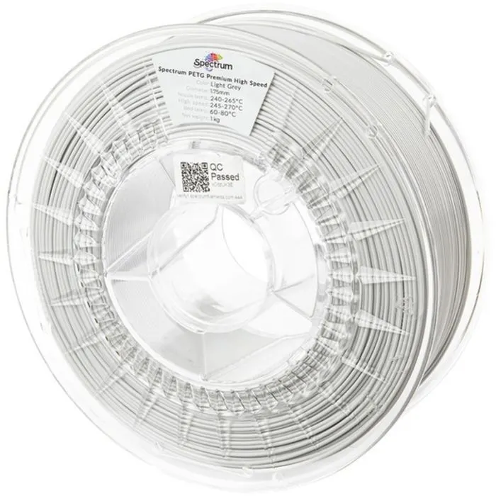 Пластик для 3D-принтера Spectrum PETG Premium HS 1.75mm 1kg Grey, Light (81545)