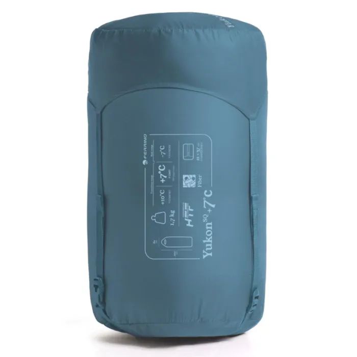 Спальний мішок Ferrino Yukon Square +7°C Blue-Grey Right (86381RBGDX) (932335) зображення 5