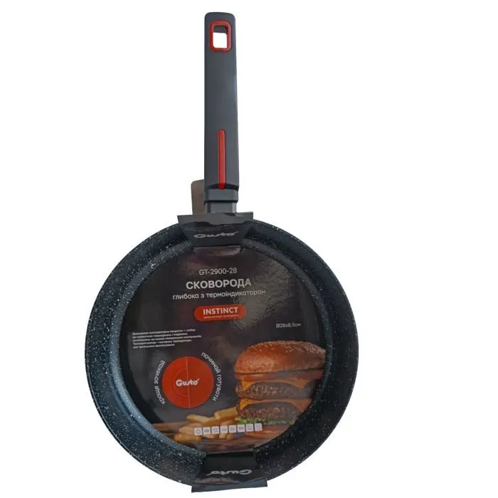 Сковорода Gusto Instinct з термоіндикатором 28 cм (GT-2900-28)
