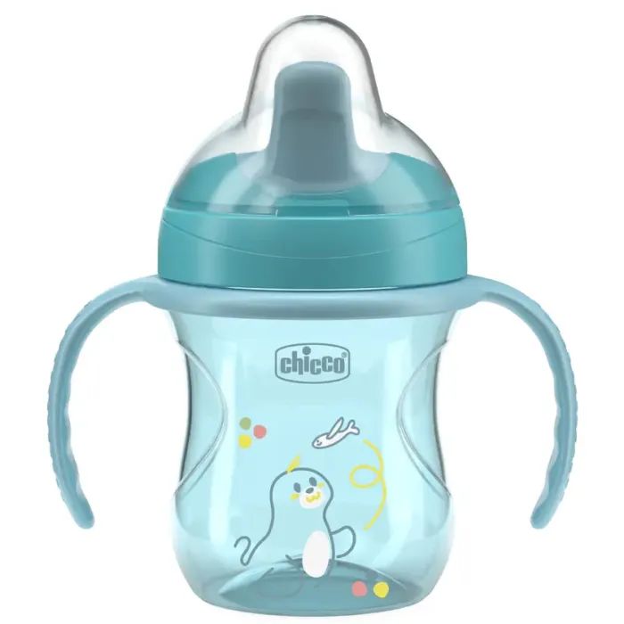 Поїльник-непроливайка Chicco Training Cup 200мл. від 6 місяців (рожева) (06921.15)