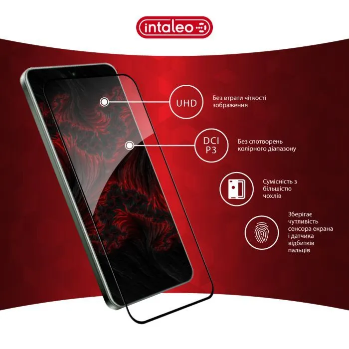 Скло захисне Intaleo 3D 9H Xiaomi Poco M8 Pro Black (1283126634550) зображення 4