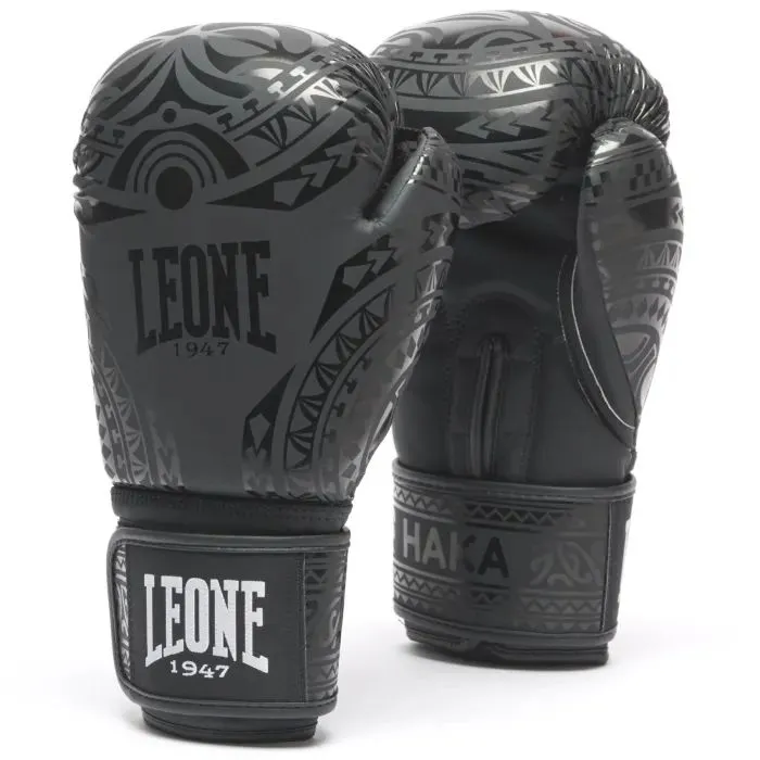 Боксерські рукавички Leone GN329 Haka Black 12 oz (GN329_Black_12oz)