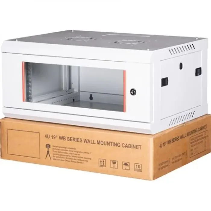 Шафа настінна 4U 19" 600x600 ProlineB Lande (LN-WB-04U6060-LG-F) зображення 4