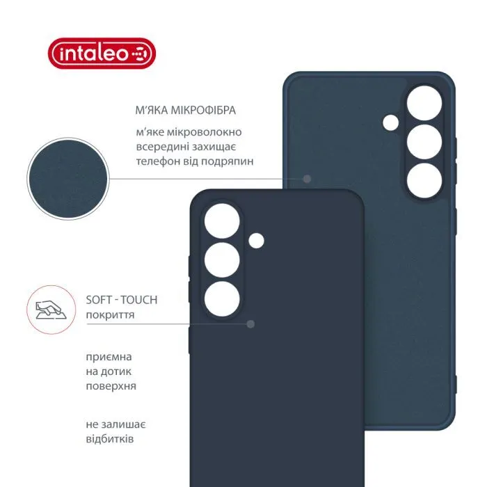 Чохол до мобільного телефона Intaleo Silicone Samsung Galaxy S25 Plus Dark Blue (1283126616846) зображення 5