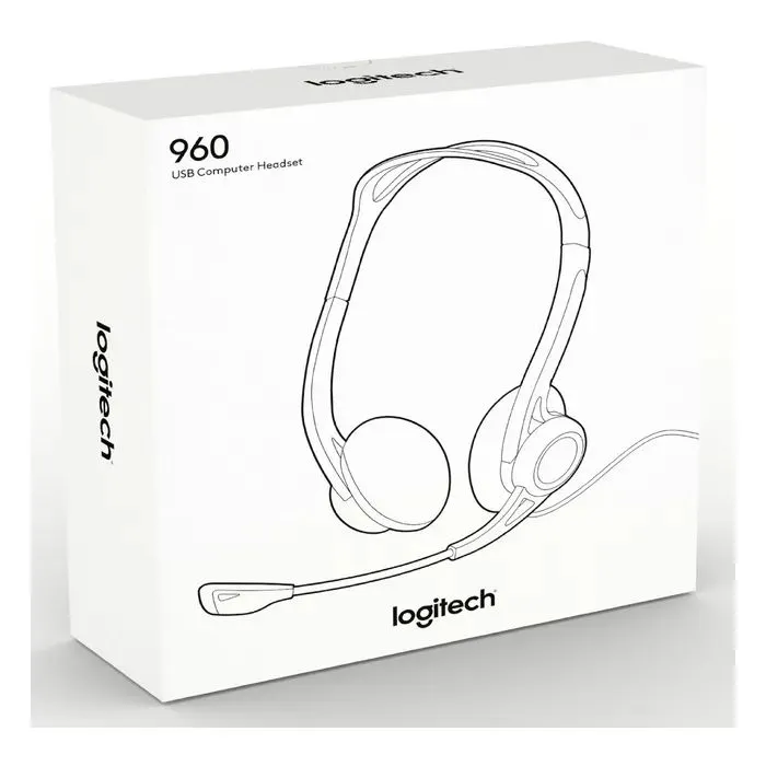 Наушники Logitech PC 960 Stereo Headset USB (981-000100) изображение 9