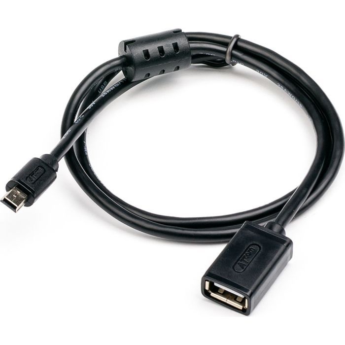 Дата кабель OTG USB 2.0 AF to Mini 5P 0.1m Atcom (12822)