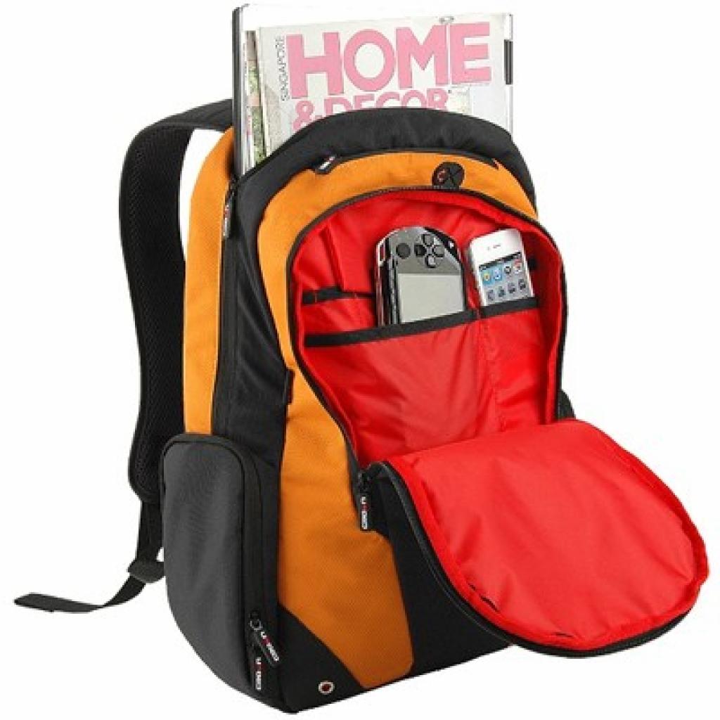 Рюкзак для ноутбука Crown 17 Vigorous black and orange (BPV117BO) изображение 2